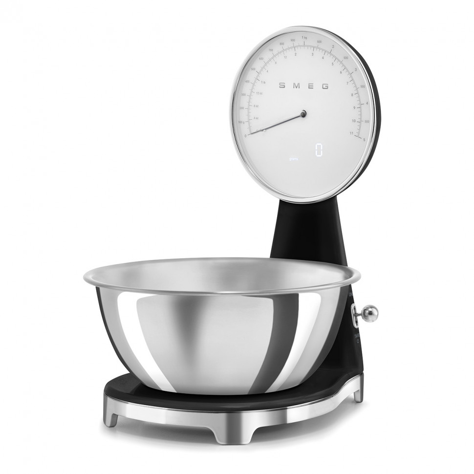 картинка Кухонные весы Smeg KSF01BLWW  картинка Кухонные весы Smeg KSF01BLWW
