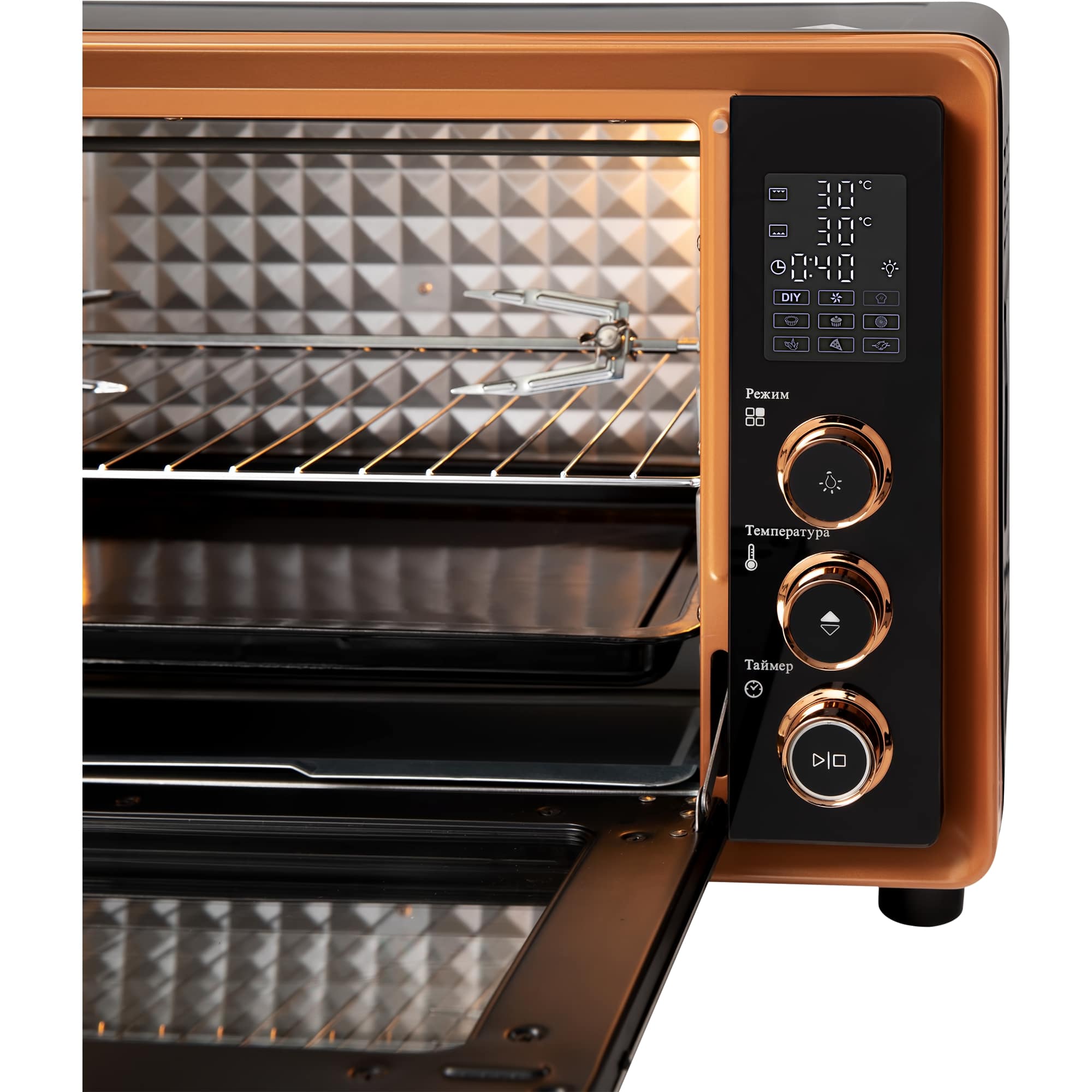 картинка Мини-печь Hiberg PR 400 GOLD MOON 