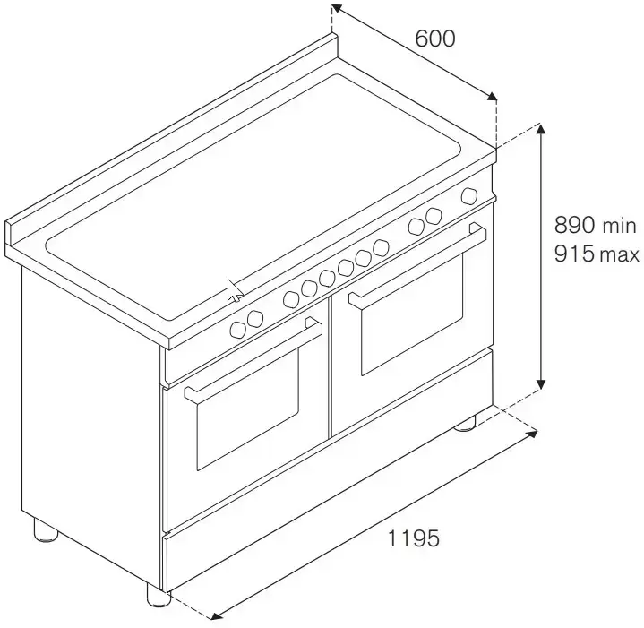 картинка Электрическая кухонная плита Bertazzoni HER125I2ENET 