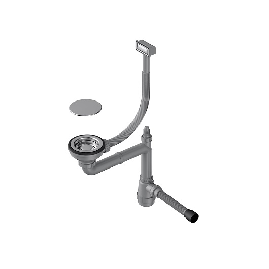 картинка Арматура для одночашевых моек с прямоугольным переливом WK-1C 