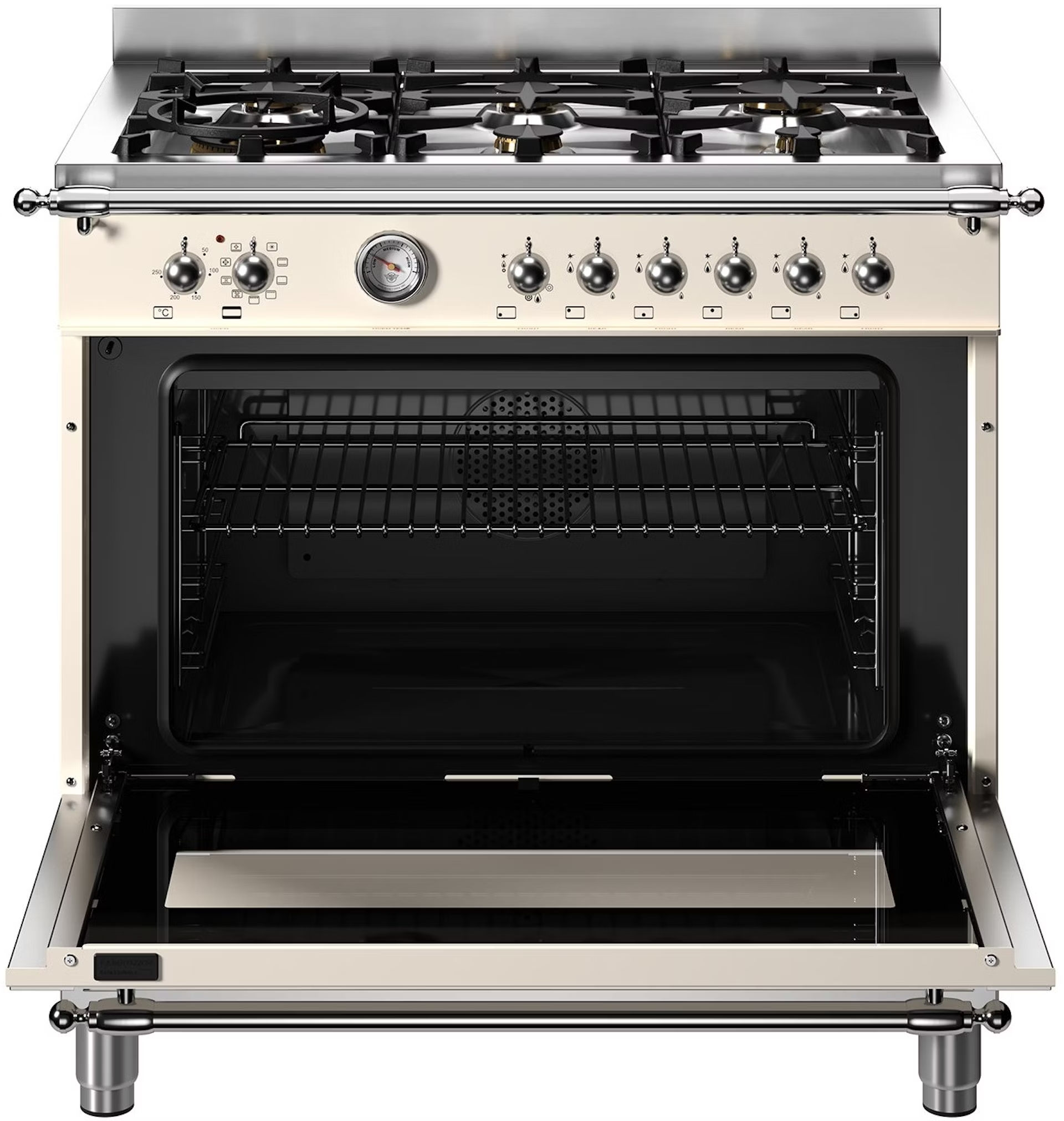 картинка Комбинированная кухонная плита Bertazzoni HER96L1EAVT слоновая кость 