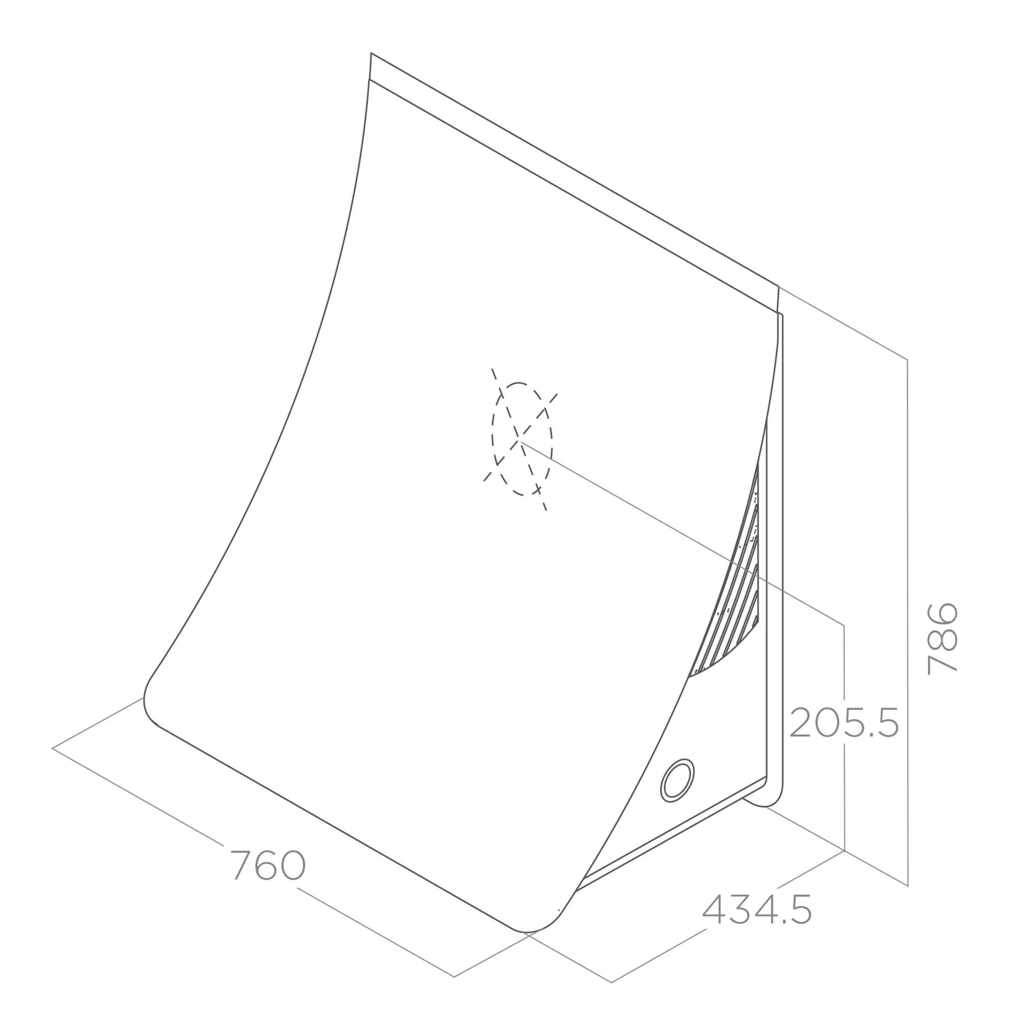 картинка Кухонная вытяжка Elica NUAGE DRYWALL/F/75  картинка Кухонная вытяжка Elica NUAGE DRYWALL/F/75