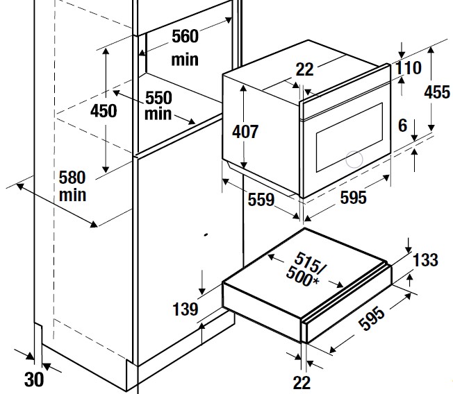 картинка Подогреватель посуды Kuppersbusch CSW 6800.0 W2 BLACK CHROME 