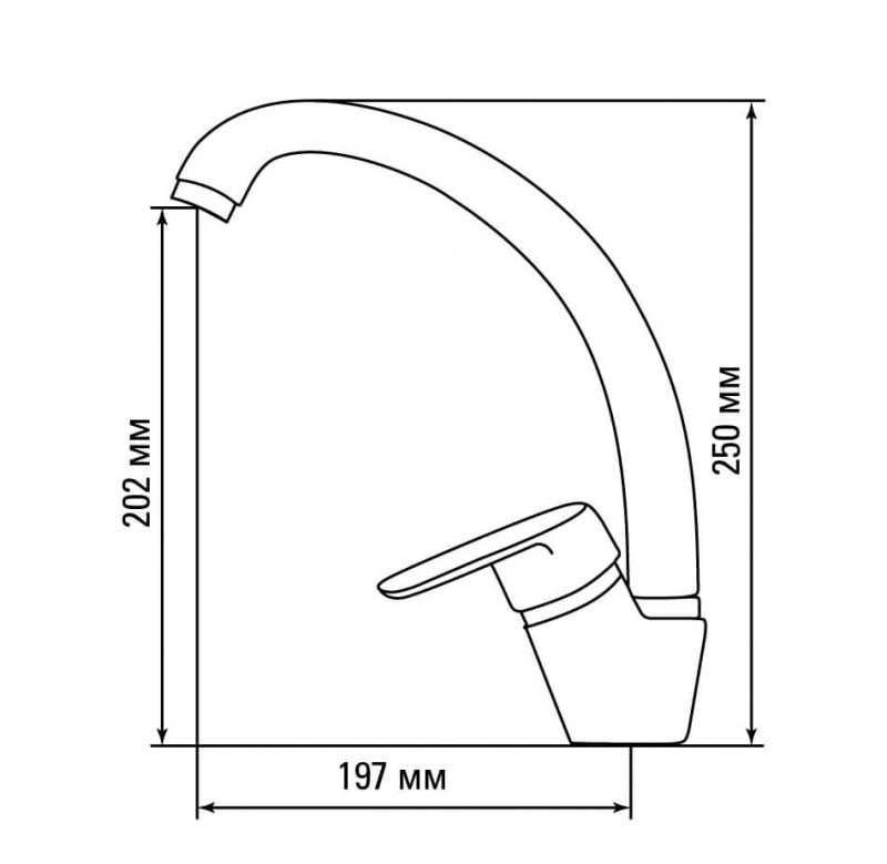 картинка Смеситель Gerdamix SKS2 (DG) 