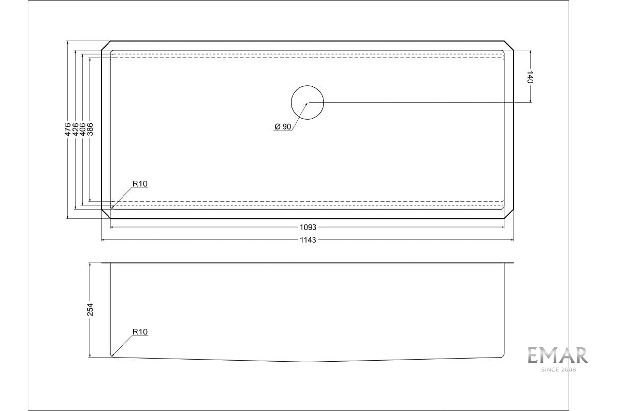 картинка Кухонная мойка Emar Pvd EMB-111 SATIN 