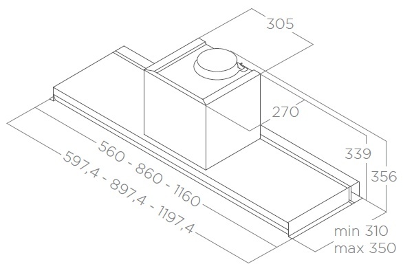 картинка Кухонная вытяжка Elica LEVER IX/A/56 