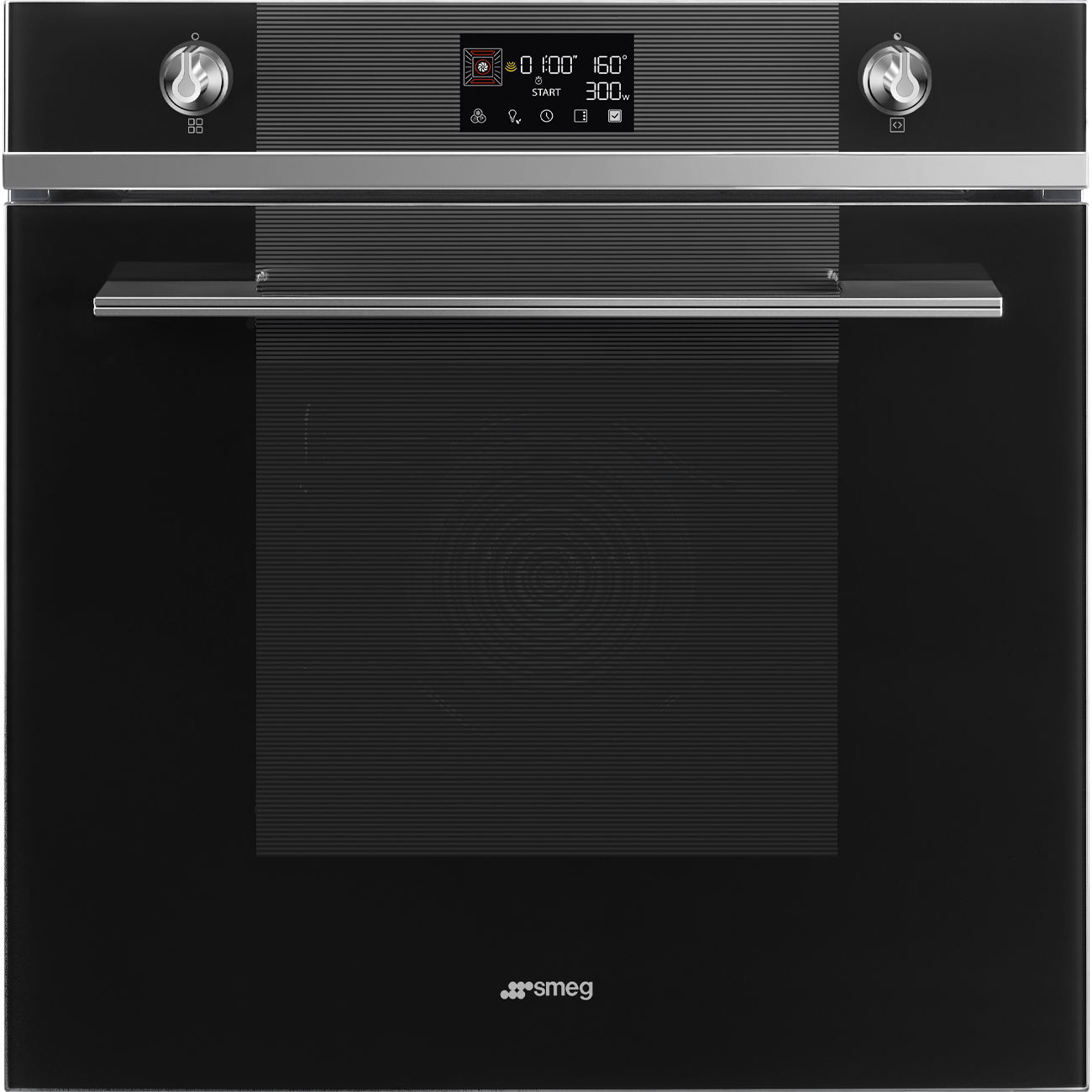 картинка Электрический духовой шкаф с СВЧ Smeg SO6102M2N  картинка Электрический духовой шкаф с СВЧ Smeg SO6102M2N