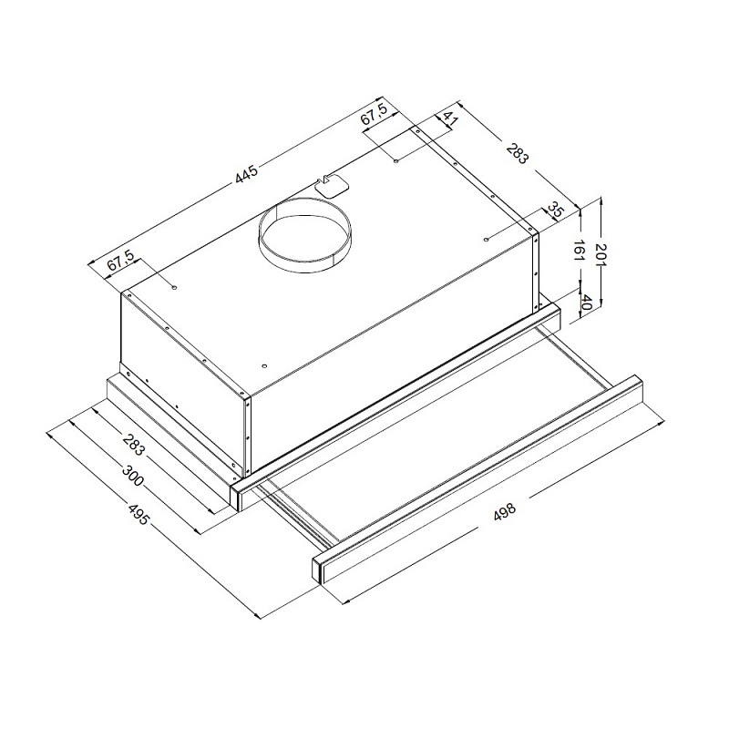картинка Кухонная вытяжка Korting KHP 5512 GN 