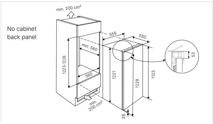 картинка Встраиваемый холодильник Kuppersbusch FK 4550.0i 
