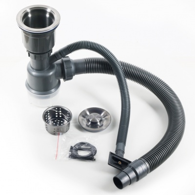 картинка Комплект H3844 MELANA ProfLine (мойка и коландер) сатин 