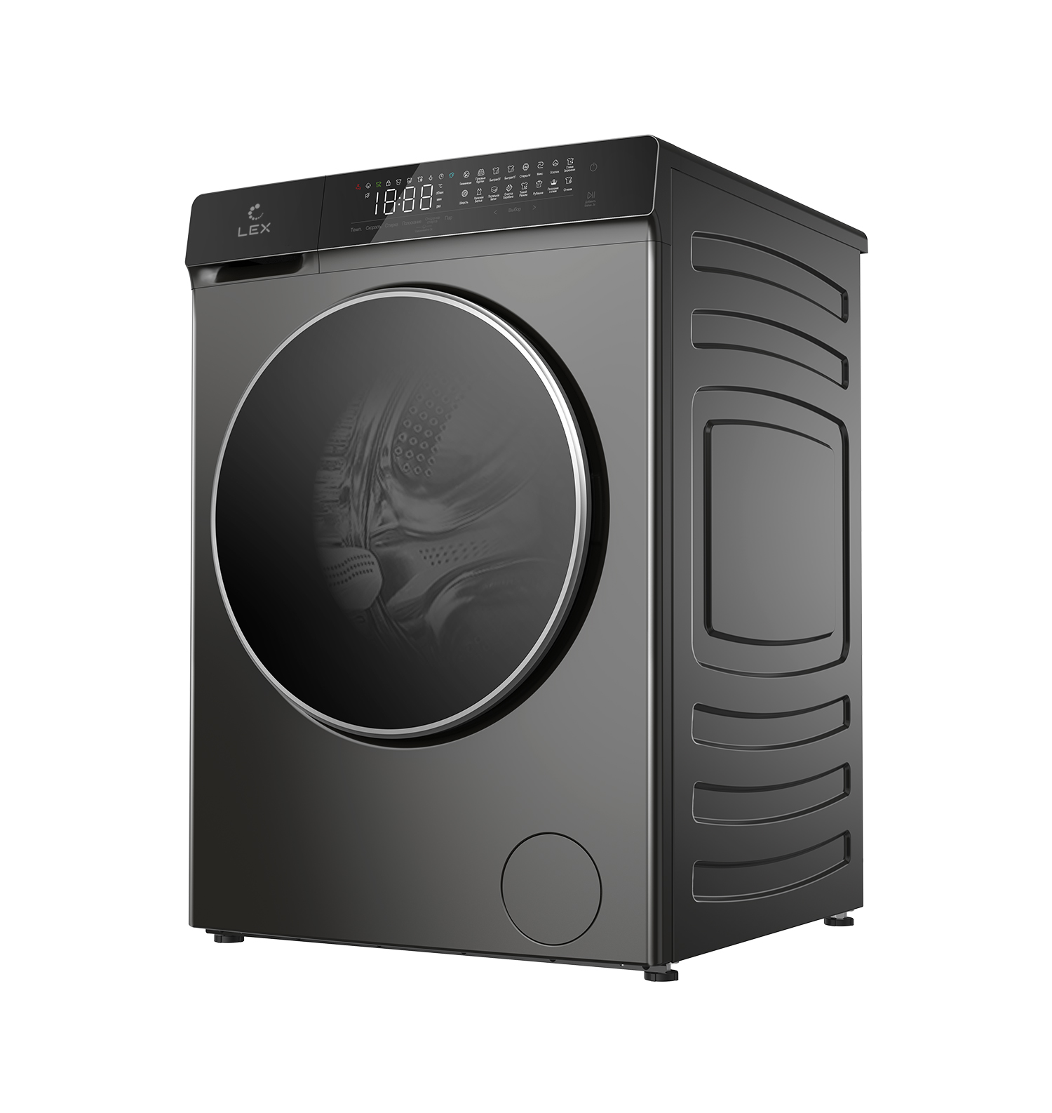 картинка Стиральная машина с функцией пара Lex LWM12014GRITHD  картинка Стиральная машина с функцией пара Lex LWM12014GRITHD