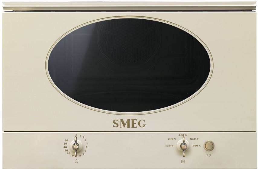 картинка Микроволновая печь Smeg MP822NPO кремовый  картинка Микроволновая печь Smeg MP822NPO кремовый