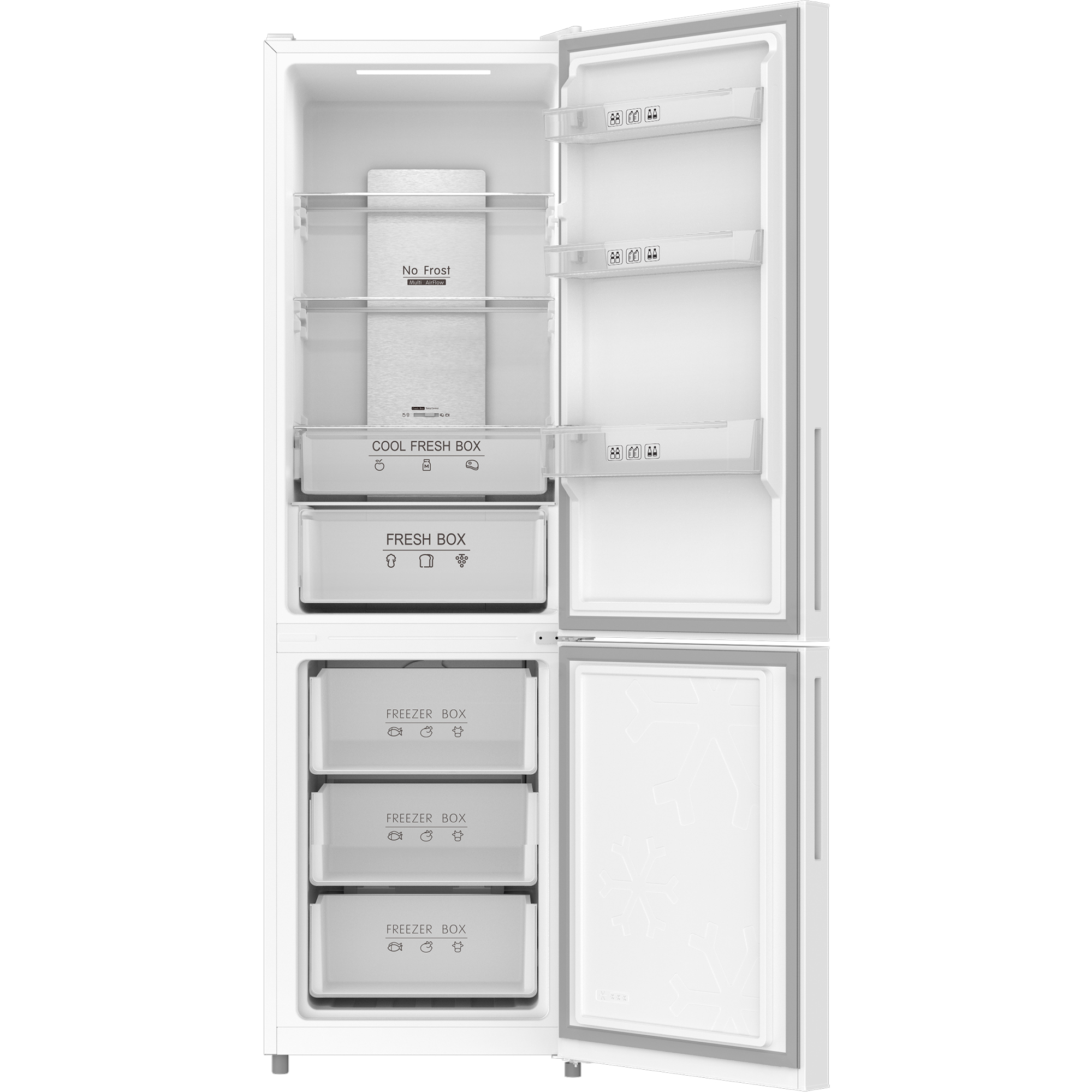 картинка Отдельностоящий холодильник Nordfrost RFC 390D NFGW  картинка Отдельностоящий холодильник Nordfrost RFC 390D NFGW