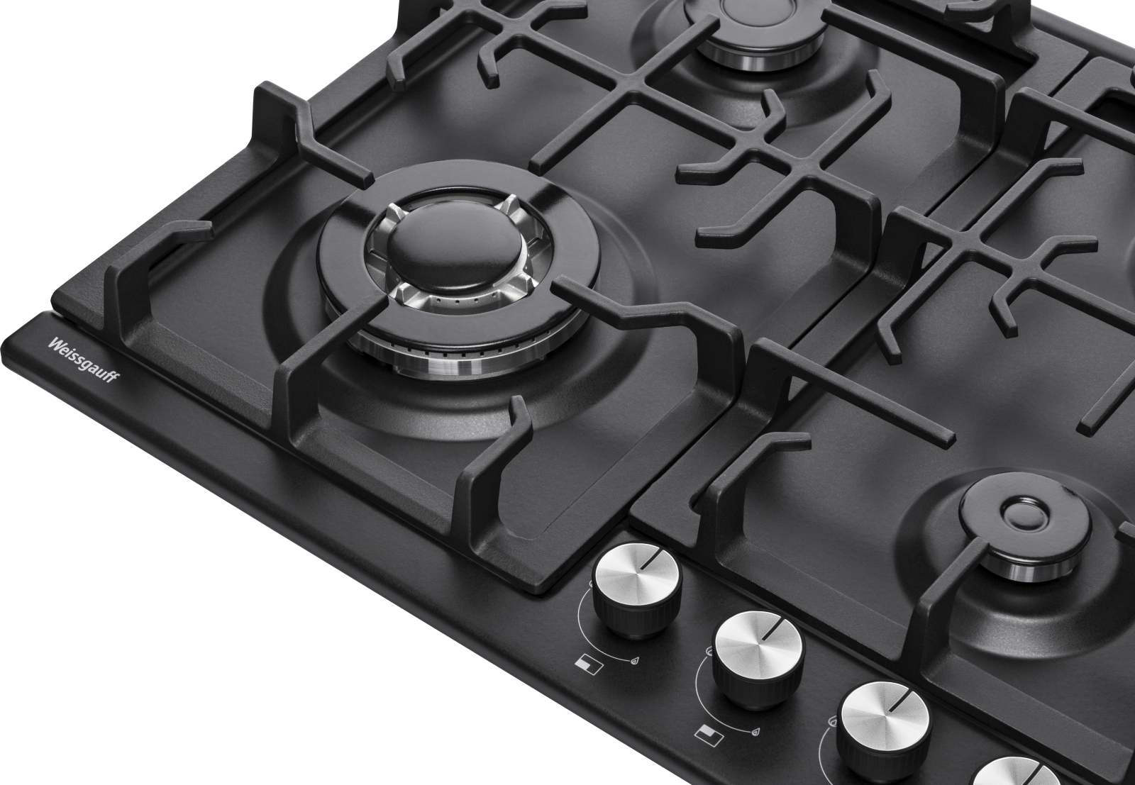 картинка Газовая варочная панель Weissgauff HGG 641 BEB черный 