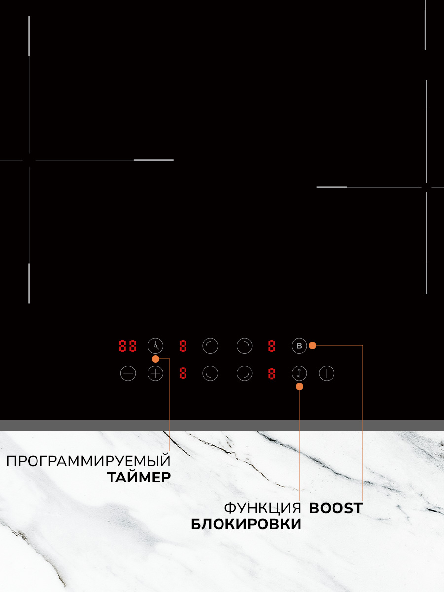 картинка Индукционная варочная панель MILLEN MIH 601 BL  картинка Индукционная варочная панель MILLEN MIH 601 BL