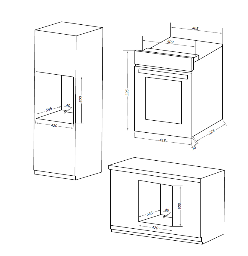 картинка Духовой шкаф Maunfeld EOEM516W 