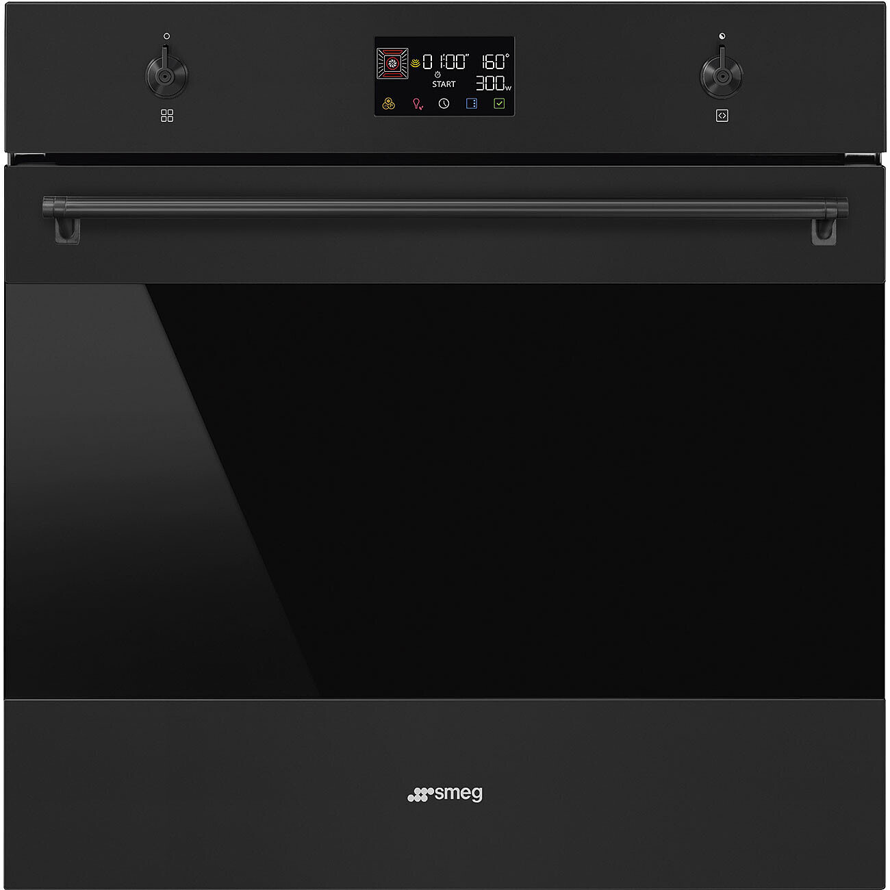 картинка Электрический духовой шкаф с функцией СВЧ Smeg SO6302M2N  картинка Электрический духовой шкаф с функцией СВЧ Smeg SO6302M2N