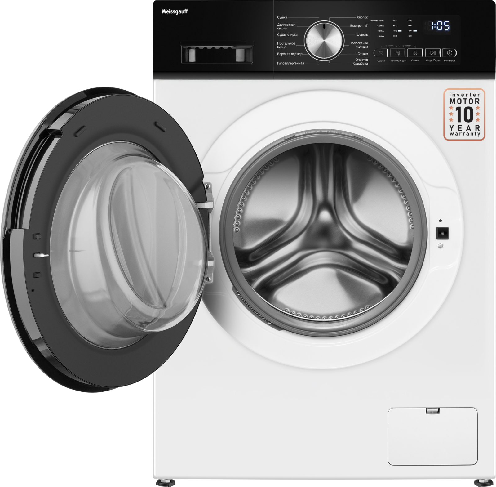 картинка Стиральная машина с сушкой Weissgauff WMD 6160 D 