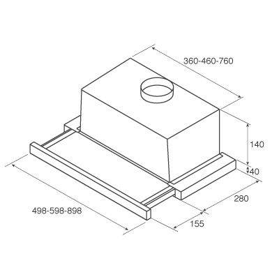 картинка Кухонная вытяжка Jetair AURORA LX/WH/F/60 