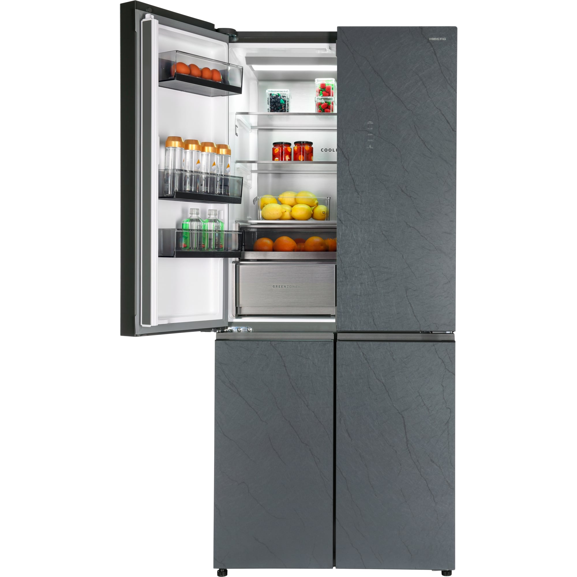 картинка Отдельностоящий холодильник Hiberg RFQ-610G GS inverter  картинка Отдельностоящий холодильник Hiberg RFQ-610G GS inverter