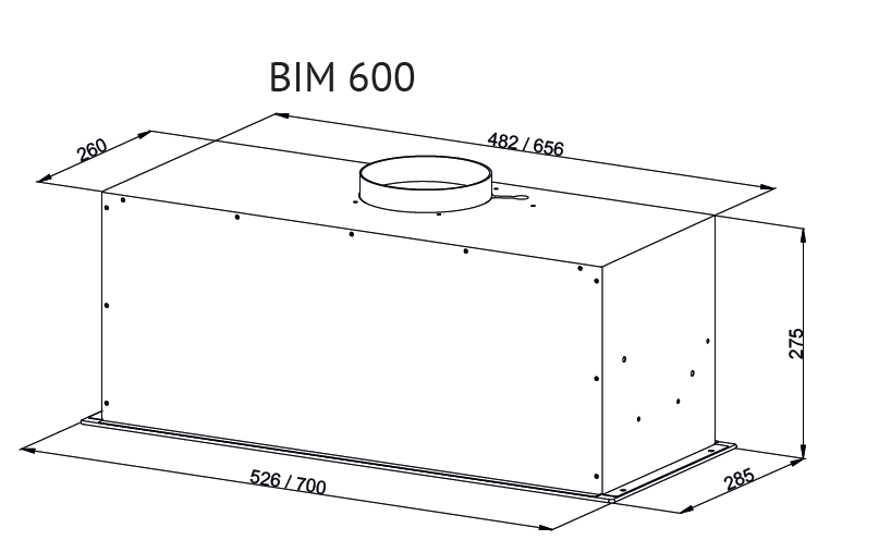 картинка Кухонная вытяжка Kuppersberg BIM 600 BLACK  картинка Кухонная вытяжка Kuppersberg BIM 600 BLACK