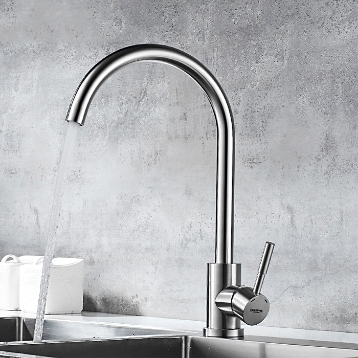 картинка Смеситель Ledeme L74998A-3 нержавеющая сталь 