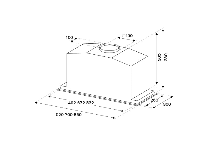картинка Кухонная вытяжка Bertazzoni KIN70MOD1XB  картинка Кухонная вытяжка Bertazzoni KIN70MOD1XB