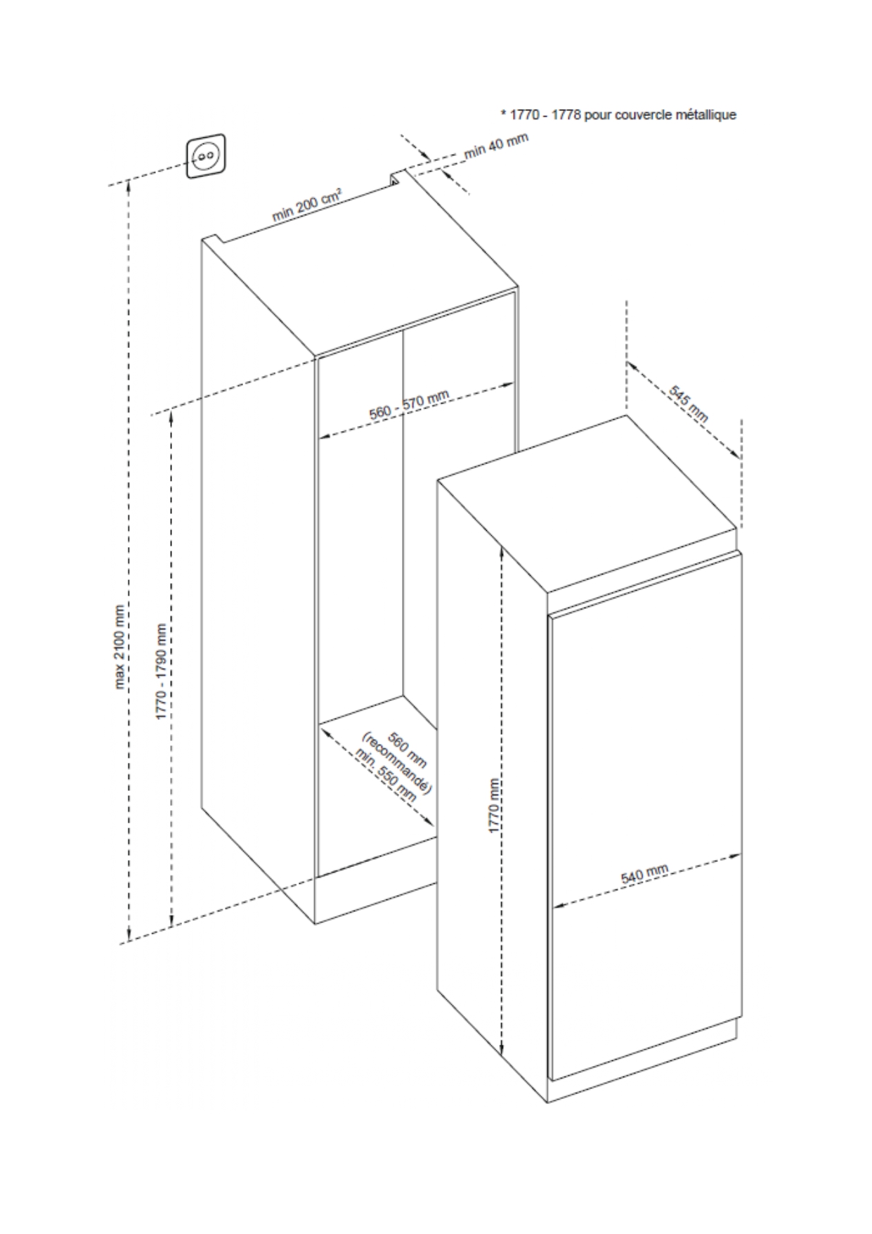картинка Встраиваемый холодильник De Dietrich DRL1770EB 