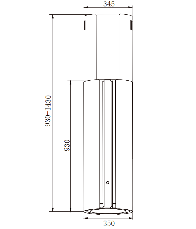 картинка Кухонная вытяжка островная Weissgauff Sun 1400 Island BLDC White 