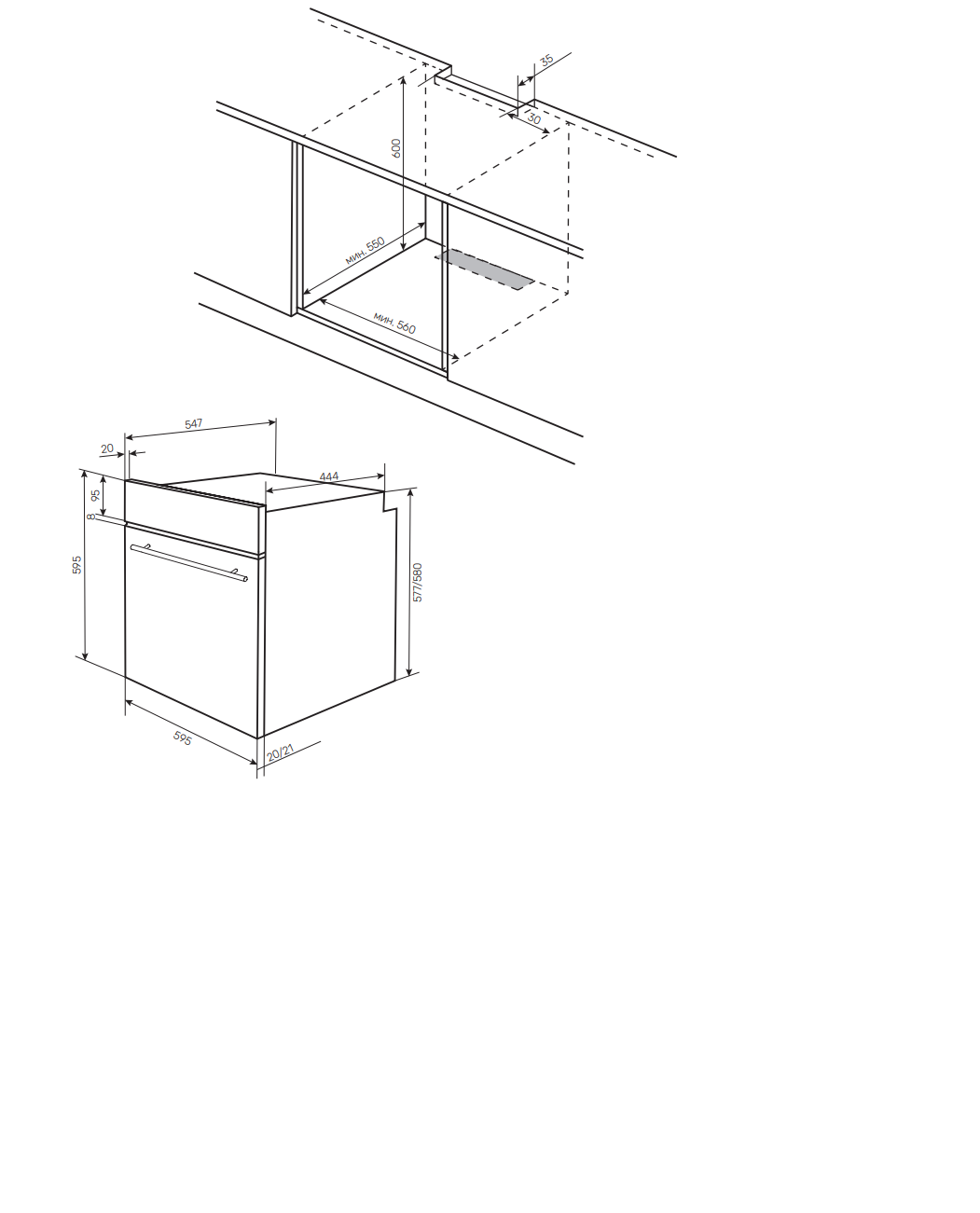 картинка Электрический духовой шкаф Kuppersberg HF 608 Black 