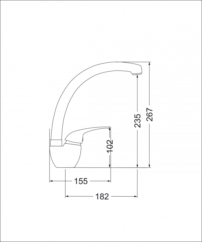 картинка Смеситель Emar Quartz ЕС - 3013 