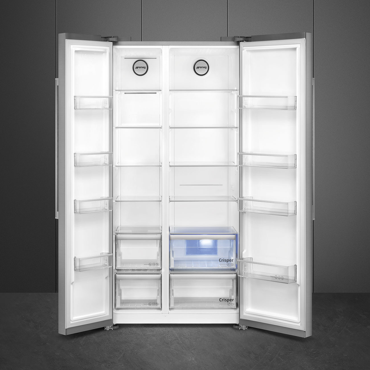 картинка Отдельностоящий холодильник Smeg SBS63XDE  картинка Отдельностоящий холодильник Smeg SBS63XDE