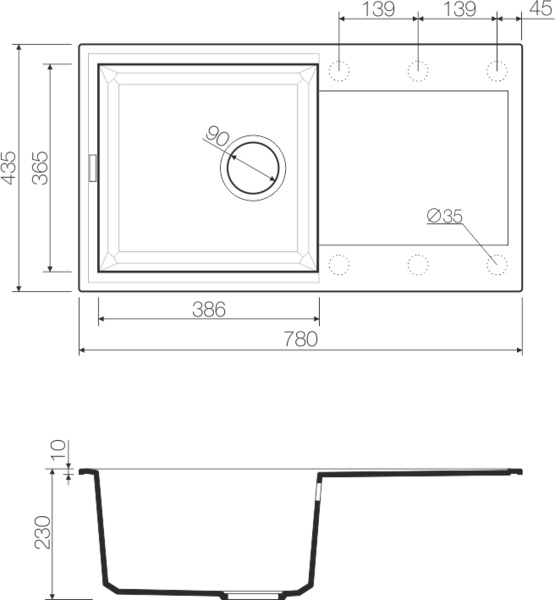 картинка Мойка для кухни Omoikiri SAKAIME-78 