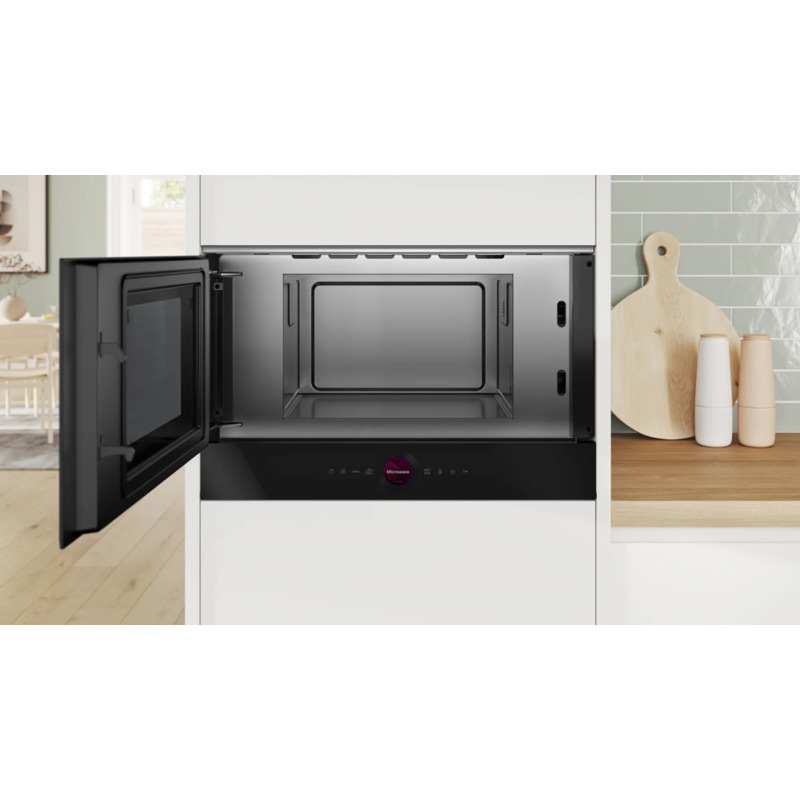 картинка Микроволновая печь встраиваемая Bosch BFL9221B1 черный 