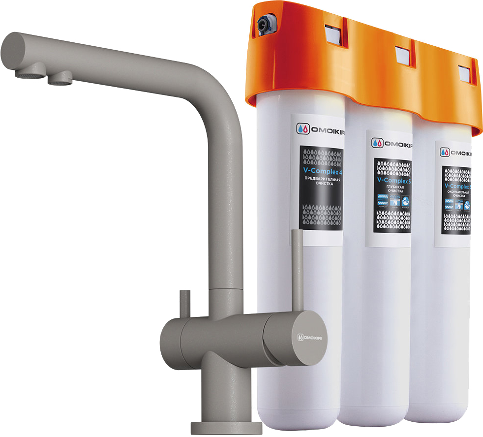 картинка Смеситель  Omoikiri PURE DROP LITE + NAGANO-P 