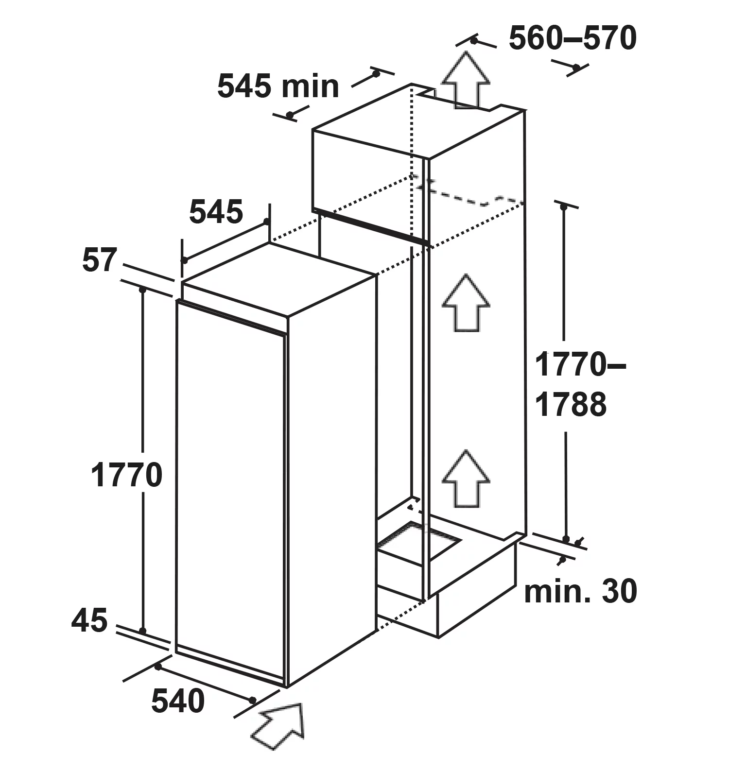 картинка Морозильная камера вертикальная Lex LBI177.4ID 