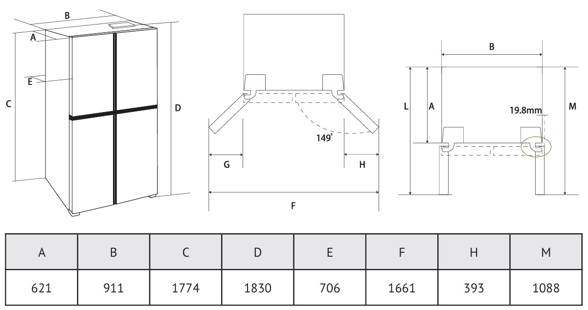 картинка Отдельностоящий холодильник Kuppersberg NFFD 185 IG 