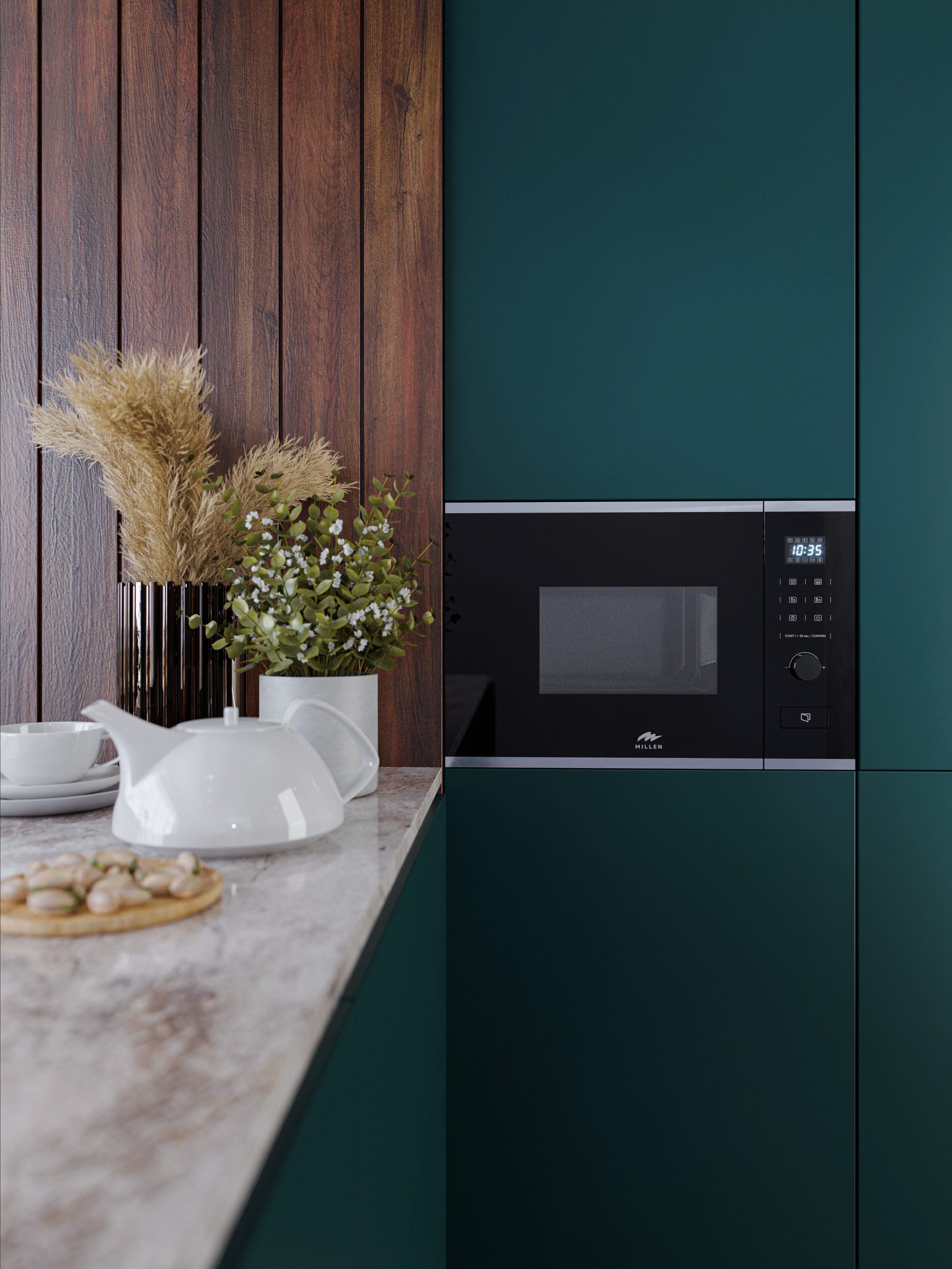 картинка Микроволновая печь Millen MBW 381 IX  картинка Микроволновая печь Millen MBW 381 IX