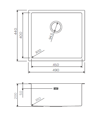 картинка Мойка Omoikiri TAKI 49-U/IF-GM 