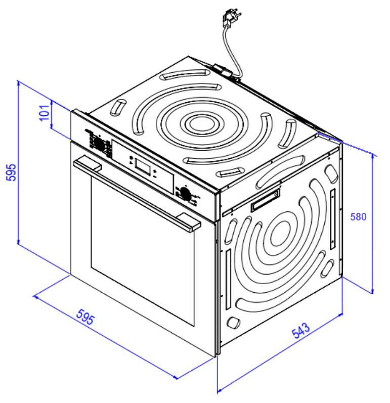 картинка Электрический духовой шкаф Weissgauff EOV 291 PDBS Black Edition 