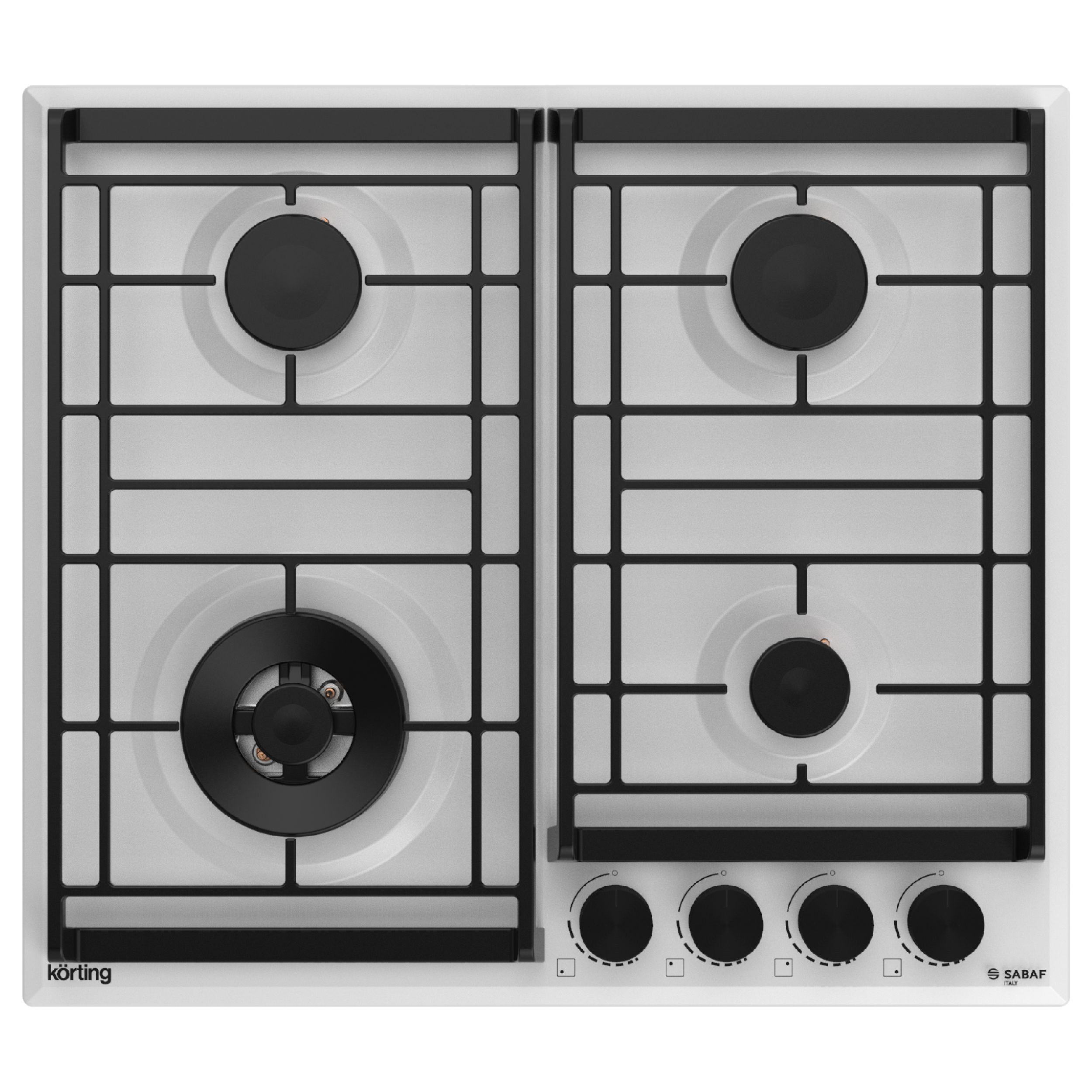 картинка Газовая варочная панель Korting HG 6302 CTW  картинка Газовая варочная панель Korting HG 6302 CTW