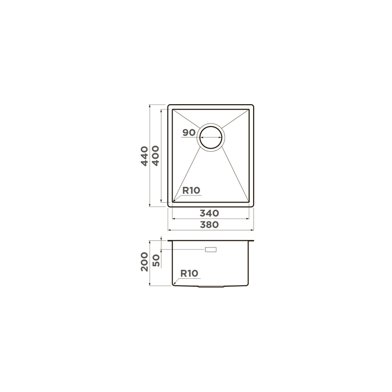 картинка Мойка Omoikiri TAKI 38-U/IF-GB 