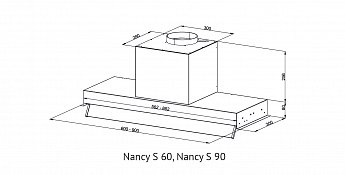 картинка Кухонная вытяжка Kuppersberg NANCY S 60 BLACK  картинка Кухонная вытяжка Kuppersberg NANCY S 60 BLACK