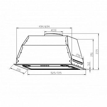 картинка Кухонная вытяжка Lex GS BLOC P 900 BLACK  картинка Кухонная вытяжка Lex GS BLOC P 900 BLACK