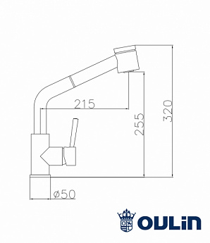 картинка Смеситель Oulin OL-8076  картинка Смеситель Oulin OL-8076