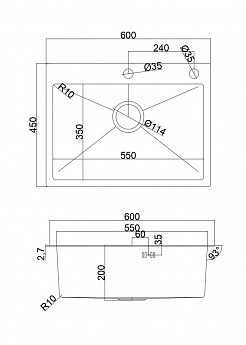 картинка Комплект Emar PVD COPPERY (мойка и дозатор) 