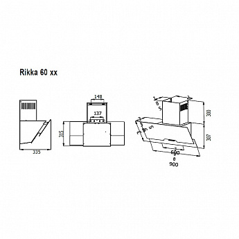 картинка Кухонная вытяжка Evelux RIKKA 60 WG 