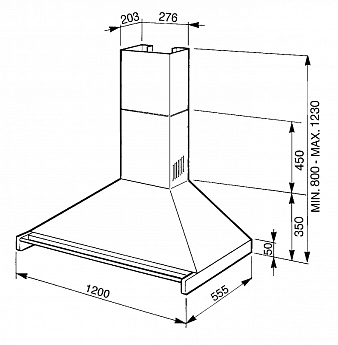 картинка Кухонная вытяжка Smeg KD120HXE 