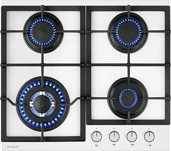 картинка Газовая варочная панель Weissgauff HGG 641 WGL белая 