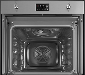 картинка Электрический духовой шкаф с СВЧ Smeg SO6302M2X  картинка Электрический духовой шкаф с СВЧ Smeg SO6302M2X